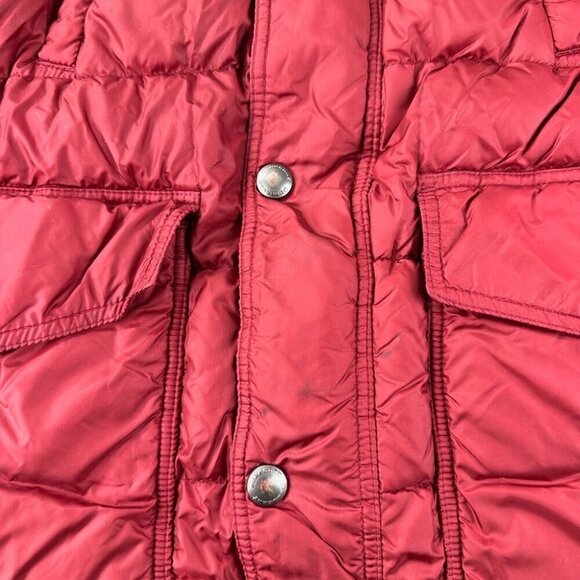 Burberry Red Down Puffer Jacket Boys Size 10 - Picture 8 of 16
